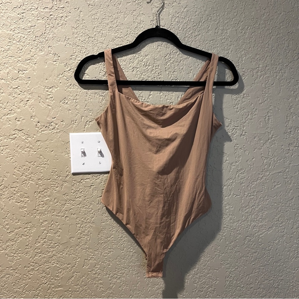 Skims Nude Square Neck Bodysuit